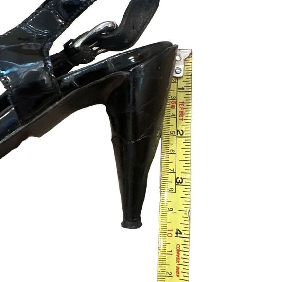 Donald Pliner classic black sling crocs back heels - size 8.5 - Picture 4 of 9